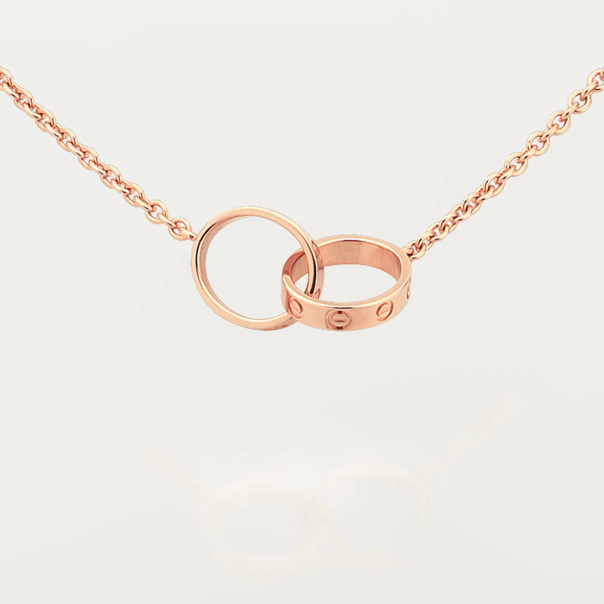 [Renovia Jewelry]LOVE DOUBLE RING NECKLACE