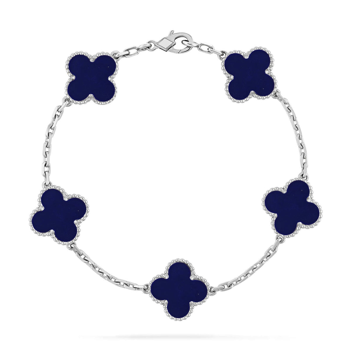 [Renovia Jewelry]CLOVER 5 MOTIF LAPIS LAZULI BRACELET COLLECTION