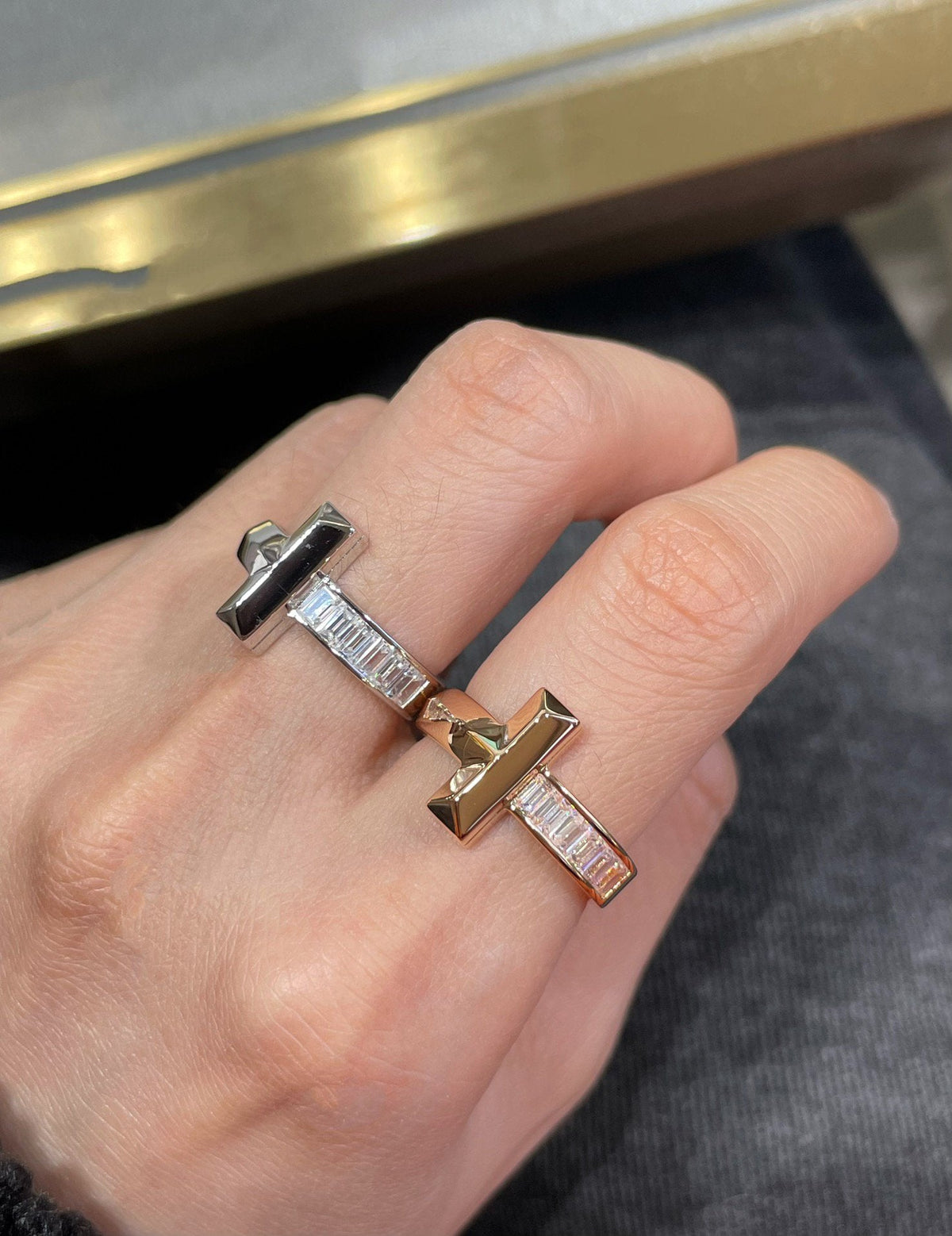 [Renovia Jewelry]T1 WIDE 4.5MM DIAMOND RING