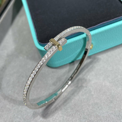 [Renovia Jewelry]EDGE DIAMOND GOLD SILVER BRACELET