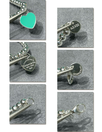 [Renovia Jewelry]RETURN TO TIF SILVER BEAD NECKLACE
