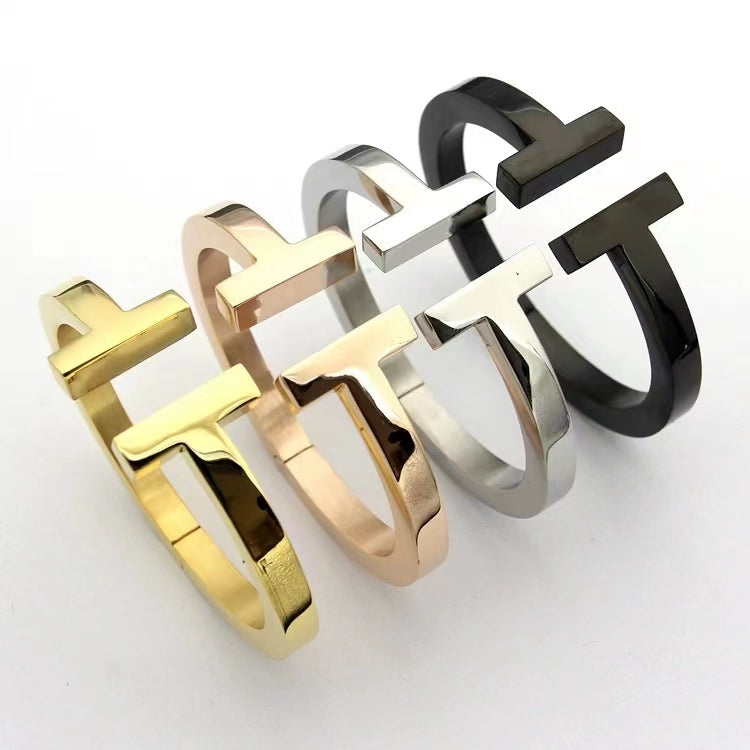 [Renovia Jewelry]T SQUARE OPEN BRACELET