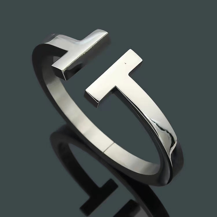 [Renovia Jewelry]T SQUARE OPEN BRACELET