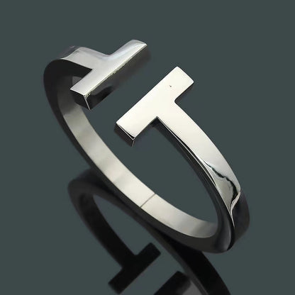 [Renovia Jewelry]T SQUARE OPEN BRACELET