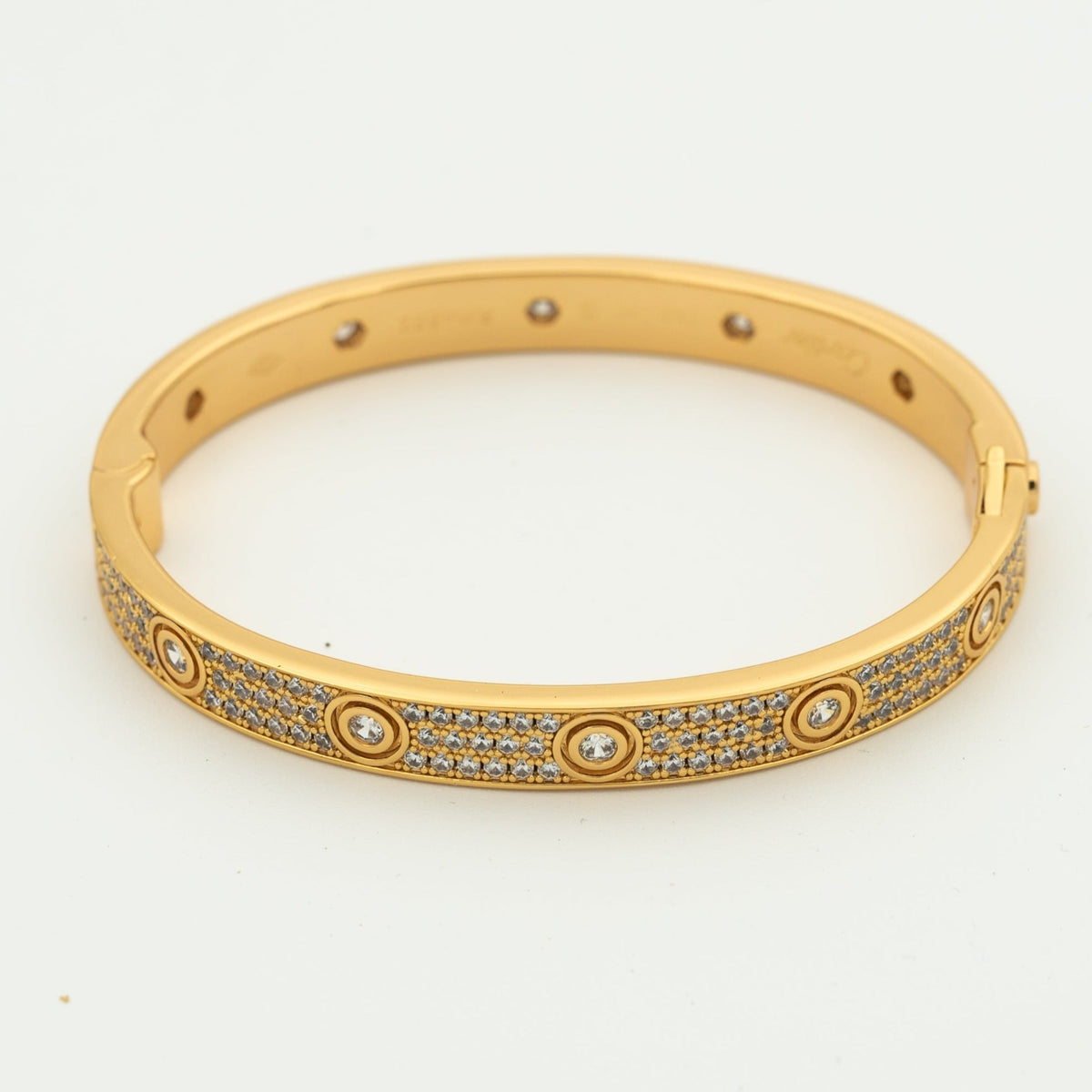 [Renovia Jewelry]LOVE BRACELET 6.1MM DIAMOND-PAVED 10 BIG DIAMONDS
