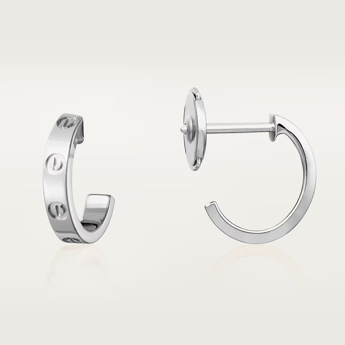[Renovia Jewelry]LOVE EARRINGS 2.65 MM NO DIAMOND SMALL