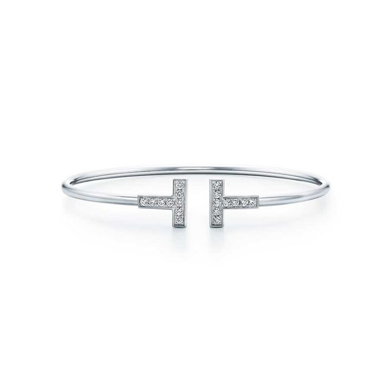 [Renovia Jewelry]T BRACELET 1.8MM DIAMOND SILVER