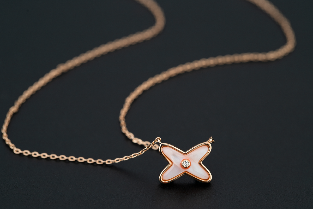 [Renovia Jewelry]JEUX DE NECKLACE 1 DIAMOND