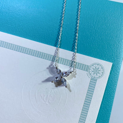 [Renovia Jewelry]PLATINUM AND DIAMOND VICTORIA PENDANT NECKLACE
