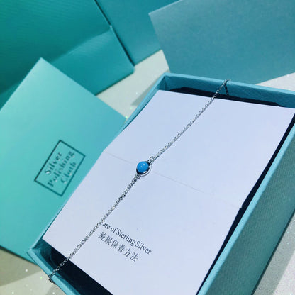 [Renovia Jewelry]YARD TURQUOISE NECKLACE SILVER