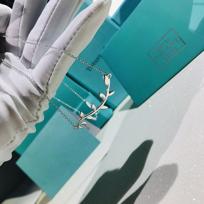 [Renovia Jewelry]PALOMA PICASSO STERLING SILVER OLIVE BRANCH NECKLACE