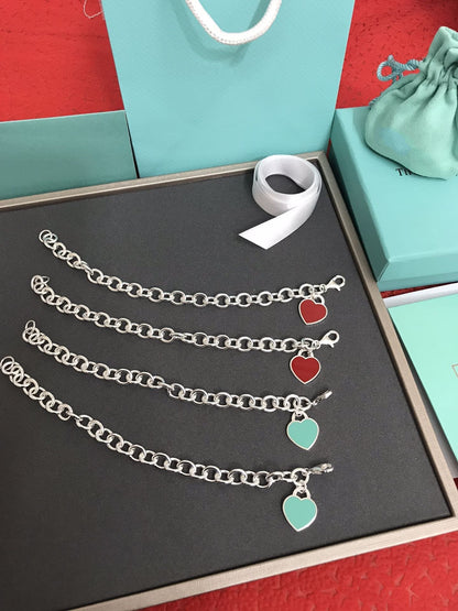 [Renovia Jewelry]HEART TAG BRACELET SILVER MEDIUM