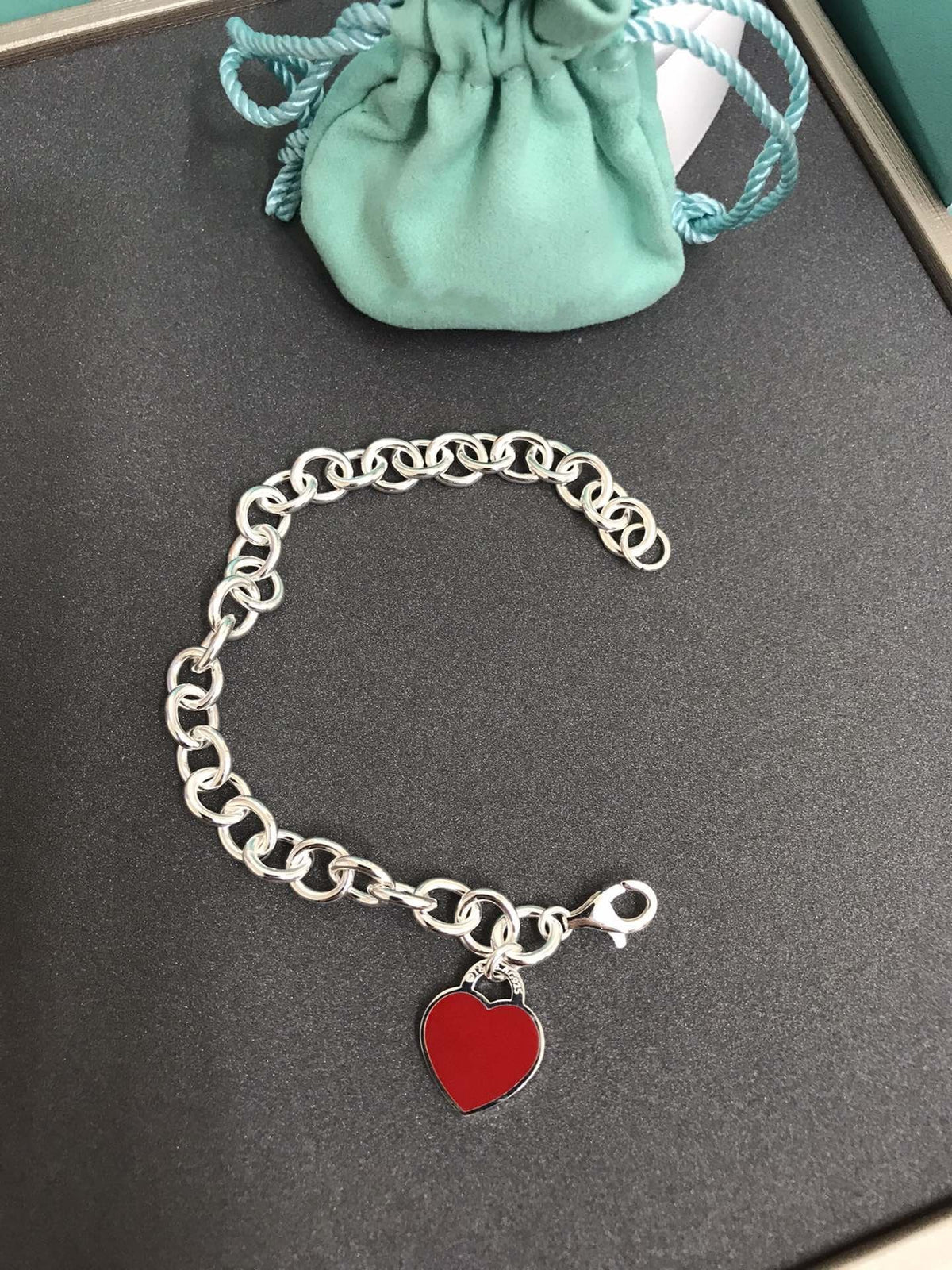[Renovia Jewelry]HEART TAG BRACELET SILVER MEDIUM