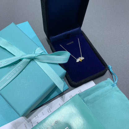 [Renovia Jewelry]PAPER FLOWERS YELLOW DIAMOND FIREFLY PENDANT