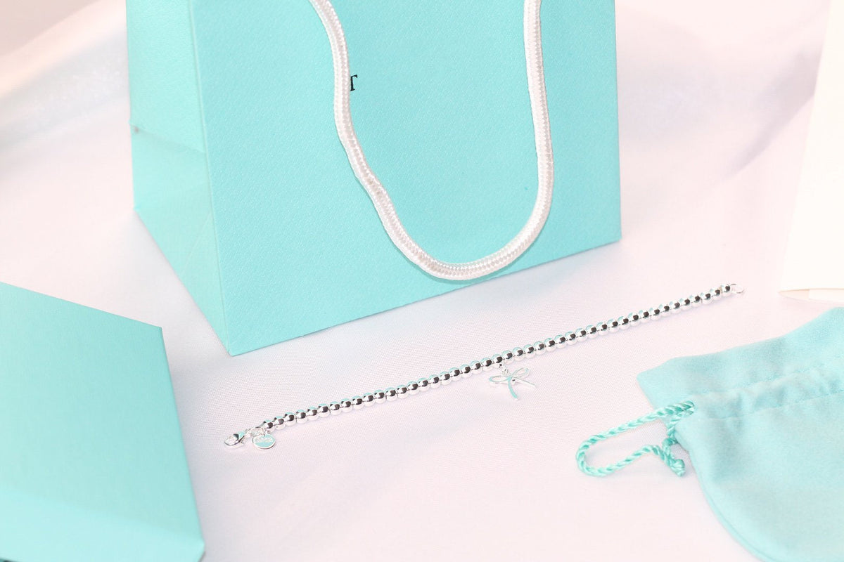 [Renovia Jewelry]STERLING SILVER BOW BEAD BRACELET