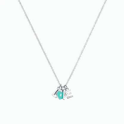 [Renovia Jewelry]COLLAR LOVE PLATA NECKLACE