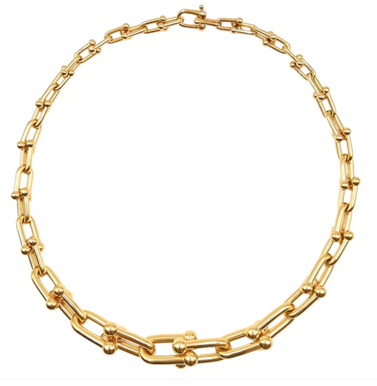 [Renovia Jewelry]HARDWEAR PINK GOLD CHOKER