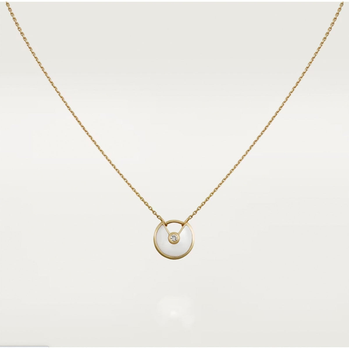 [Renovia Jewelry]AMULETTE ROSE GOLD MOP NECKLACE