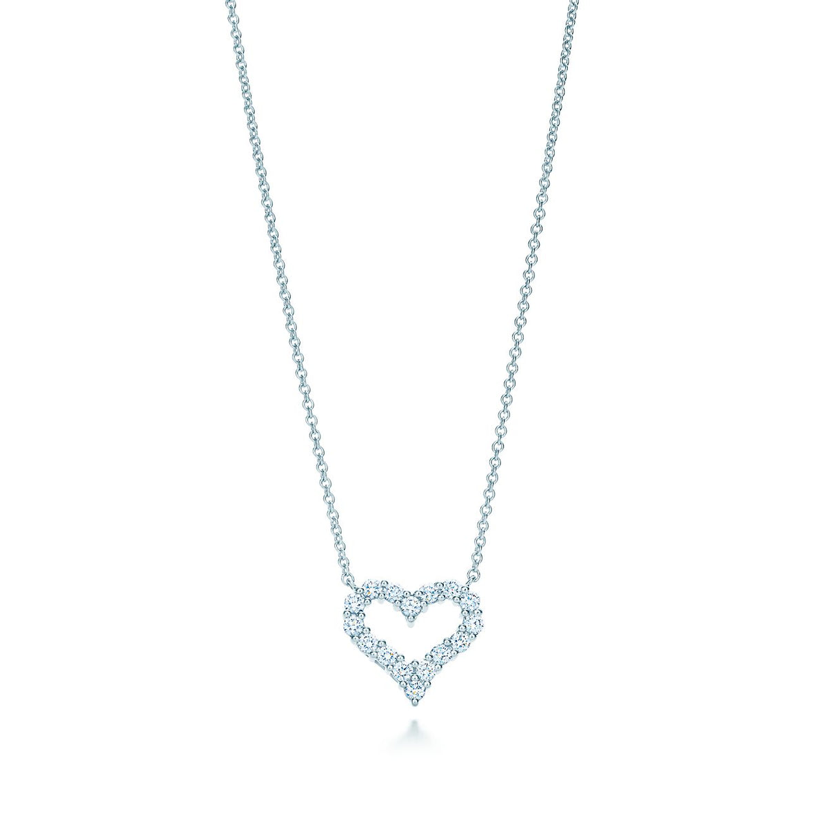 [Renovia Jewelry]HEART-SHAPED DIAMOND NECKLACE