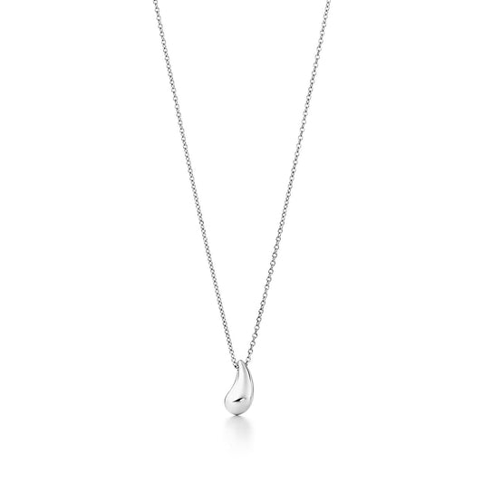 [Renovia Jewelry]ELSA PERETTI TEARDROP PENDANT STERLING SILVER NECKLACE