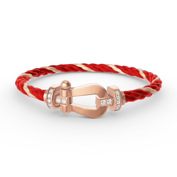 [Renovia Jewelry]FORCE LARGE HORSESHOE HALF DIAMOND BRACELET ROSE GOLD