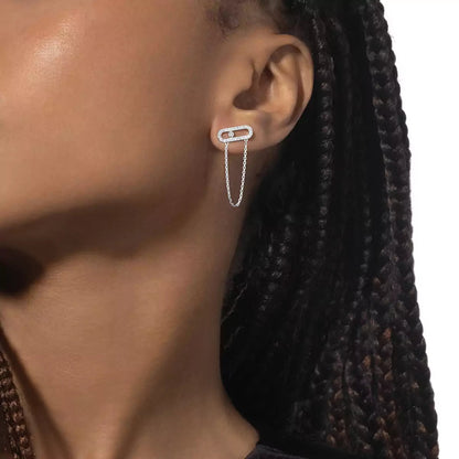 [Renovia Jewelry]Move Uno Diamond Earrings