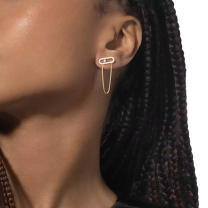 [Renovia Jewelry]Move Uno Diamond Earrings