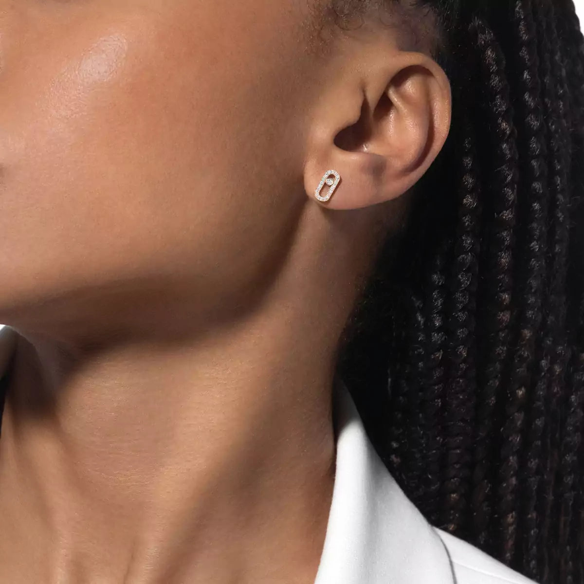 [Renovia Jewelry]Move Uno Diamond Earrings