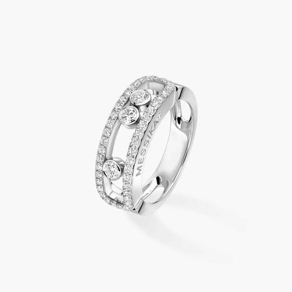 [Renovia Jewelry] Move Gold Diamond Pave_ Ring