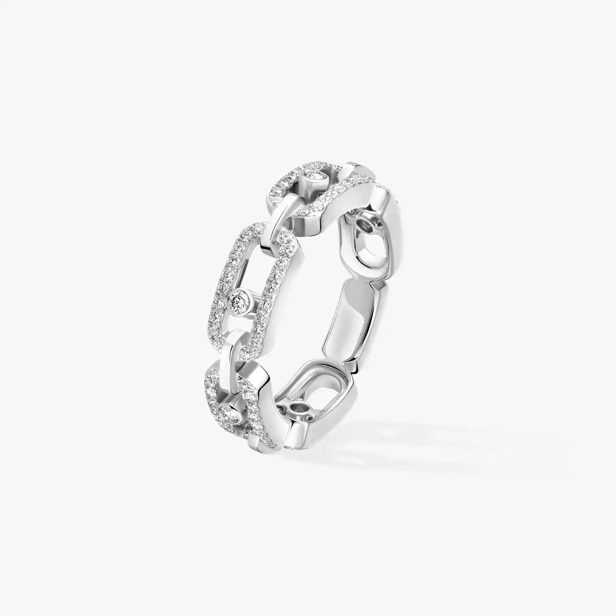 [Renovia Jewelry]Move Link Pave_-Set Diamond Ring