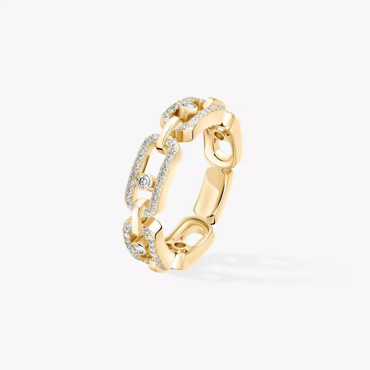 [Renovia Jewelry]Move Link Pave_-Set Diamond Ring