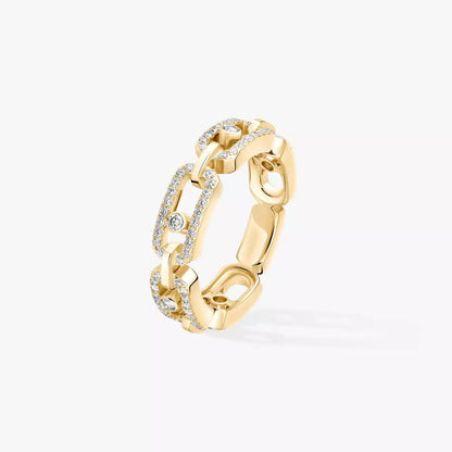 [Renovia Jewelry]Move Link Pave_-Set Diamond Ring