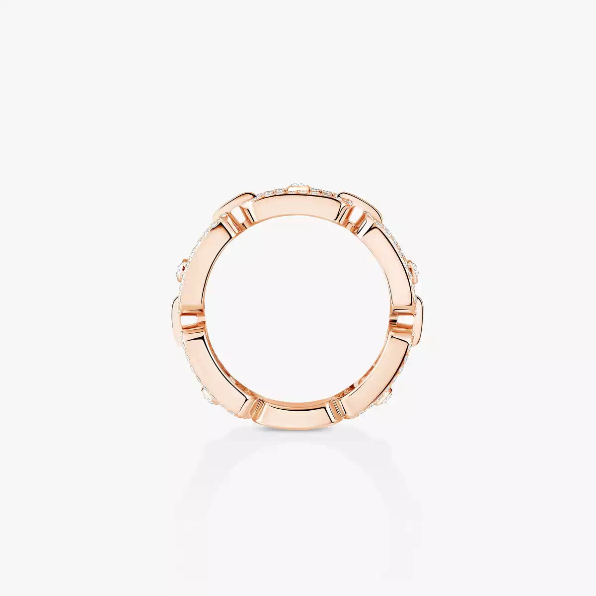 [Renovia Jewelry]Move Link Pave_-Set Diamond Ring