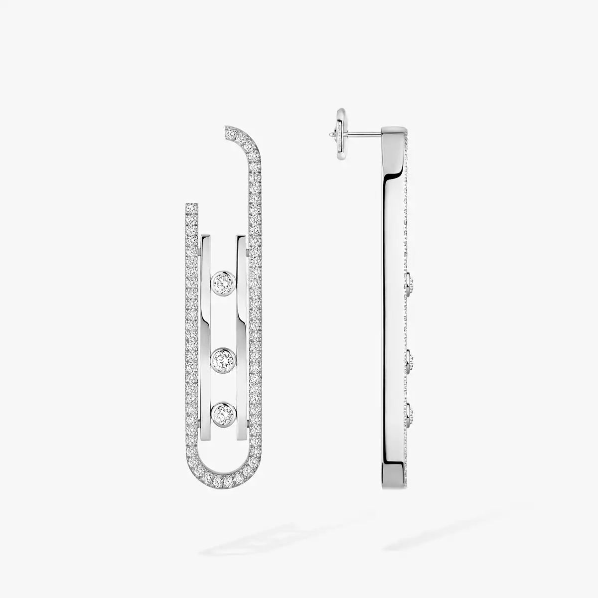 [Renovia Jewelry]Diamond Pendant Earrings Move 10Th