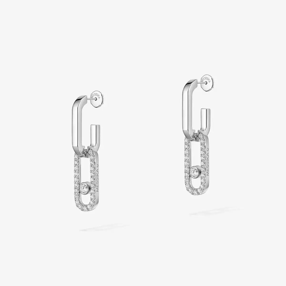 [Renovia Jewelry]Move Link Diamond Earrings