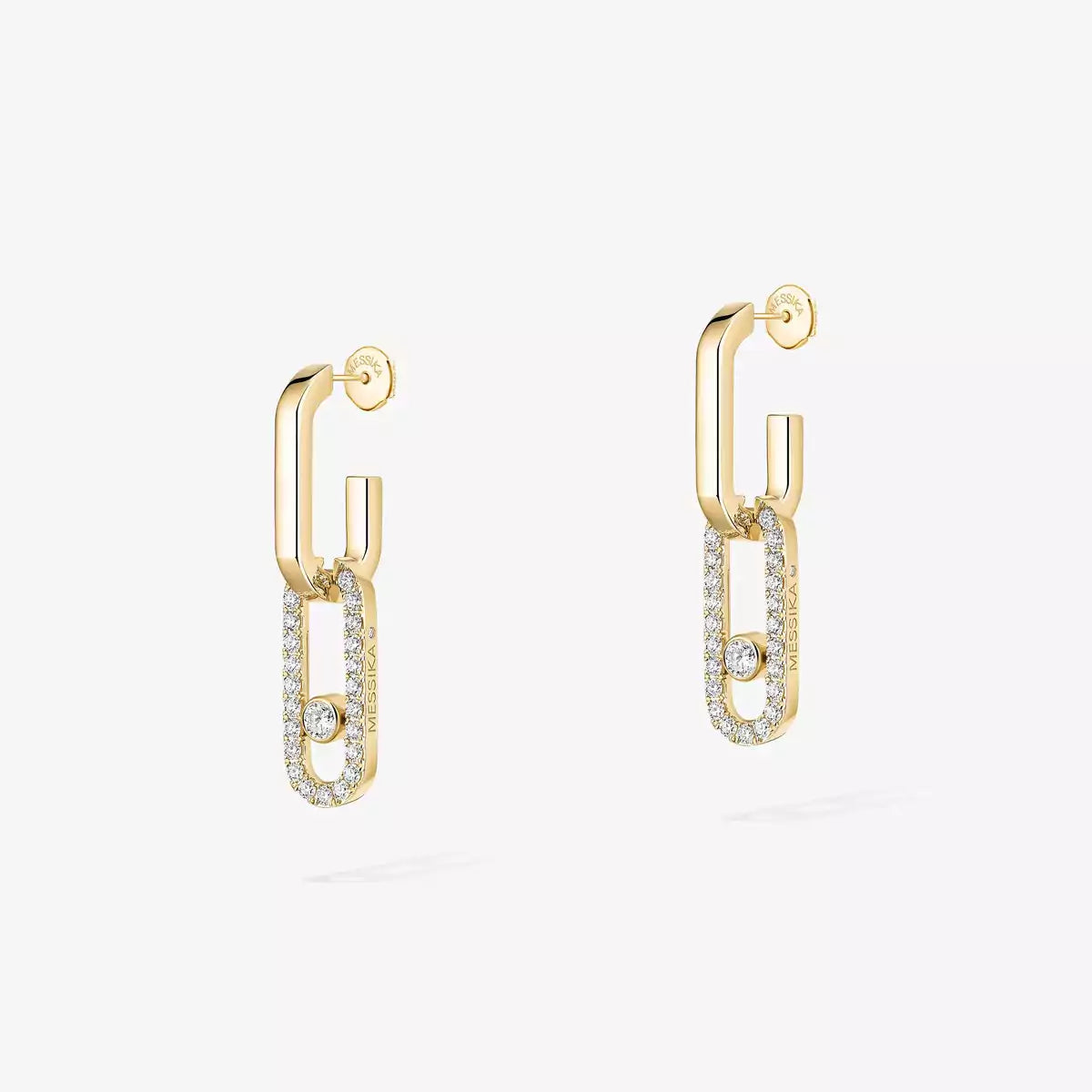 [Renovia Jewelry]Move Link Diamond Earrings
