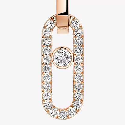 [Renovia Jewelry]Move Link Diamond Earrings
