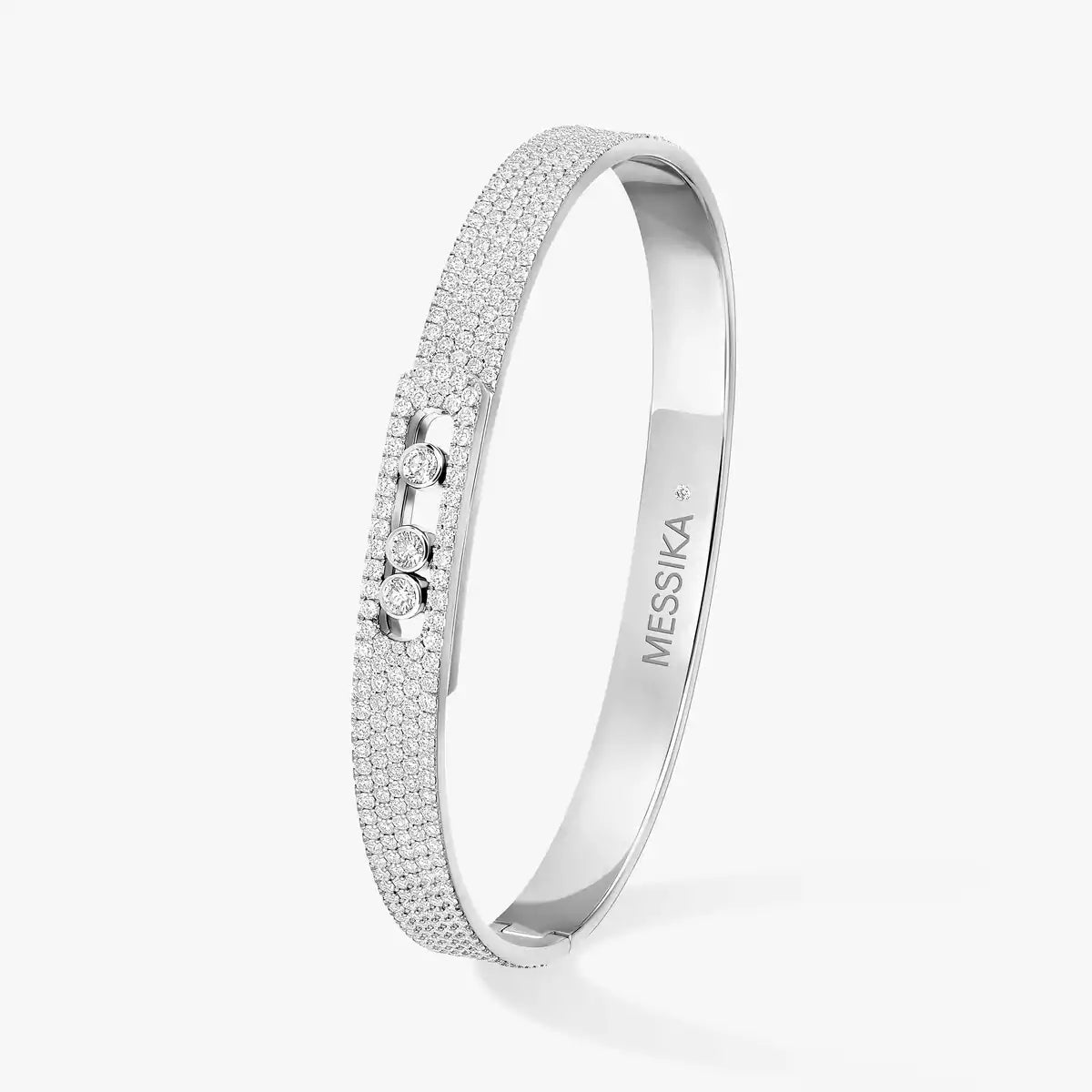 [Renovia Jewelry]Move Noa Full Pavé Diamond Bangle Bracelet