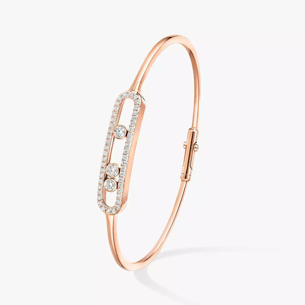 [Renovia Jewelry]Move Pavé Diamond Bangle Bracelet M