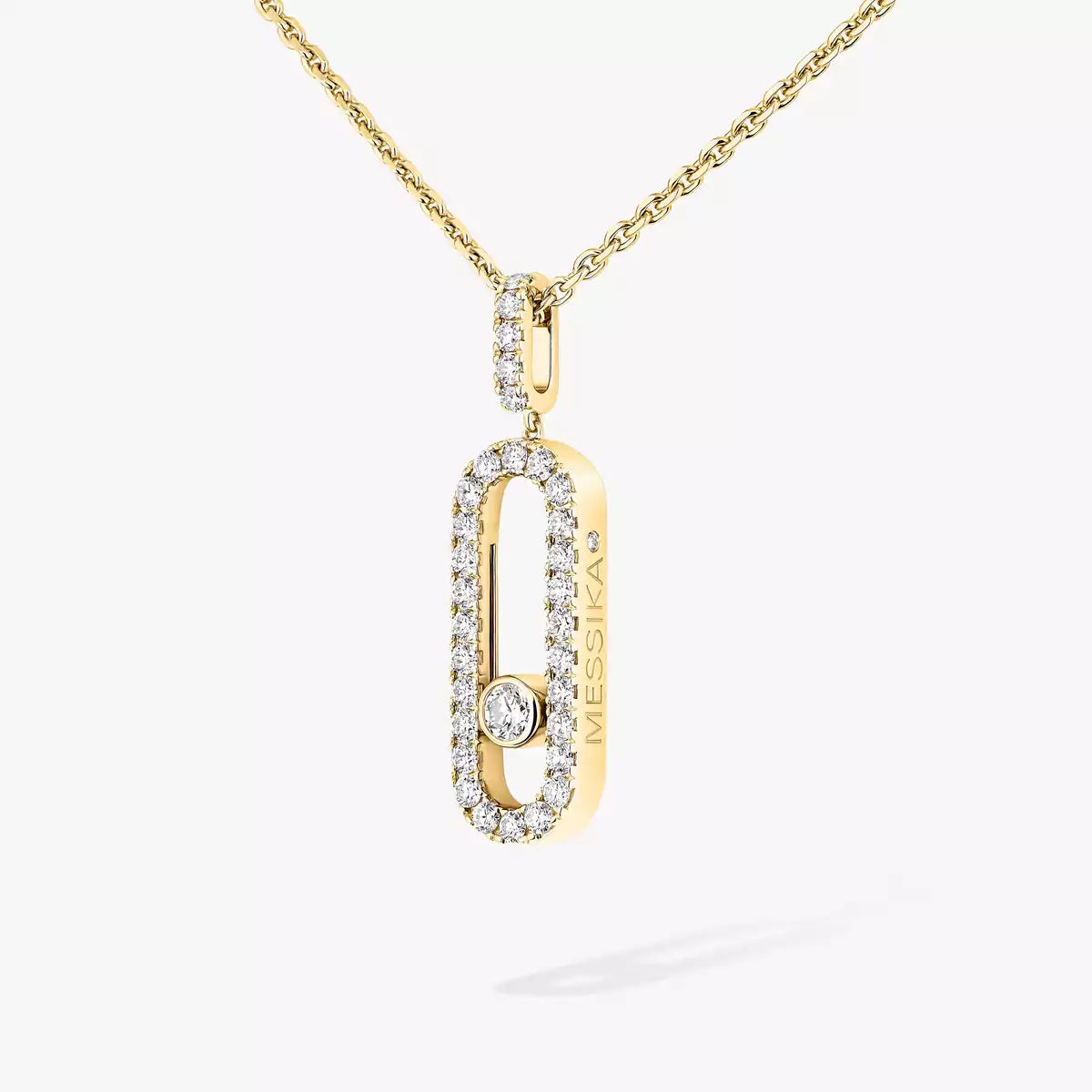 [Renovia Jewelry]Move Uno Diamond Necklace in Rose Gold