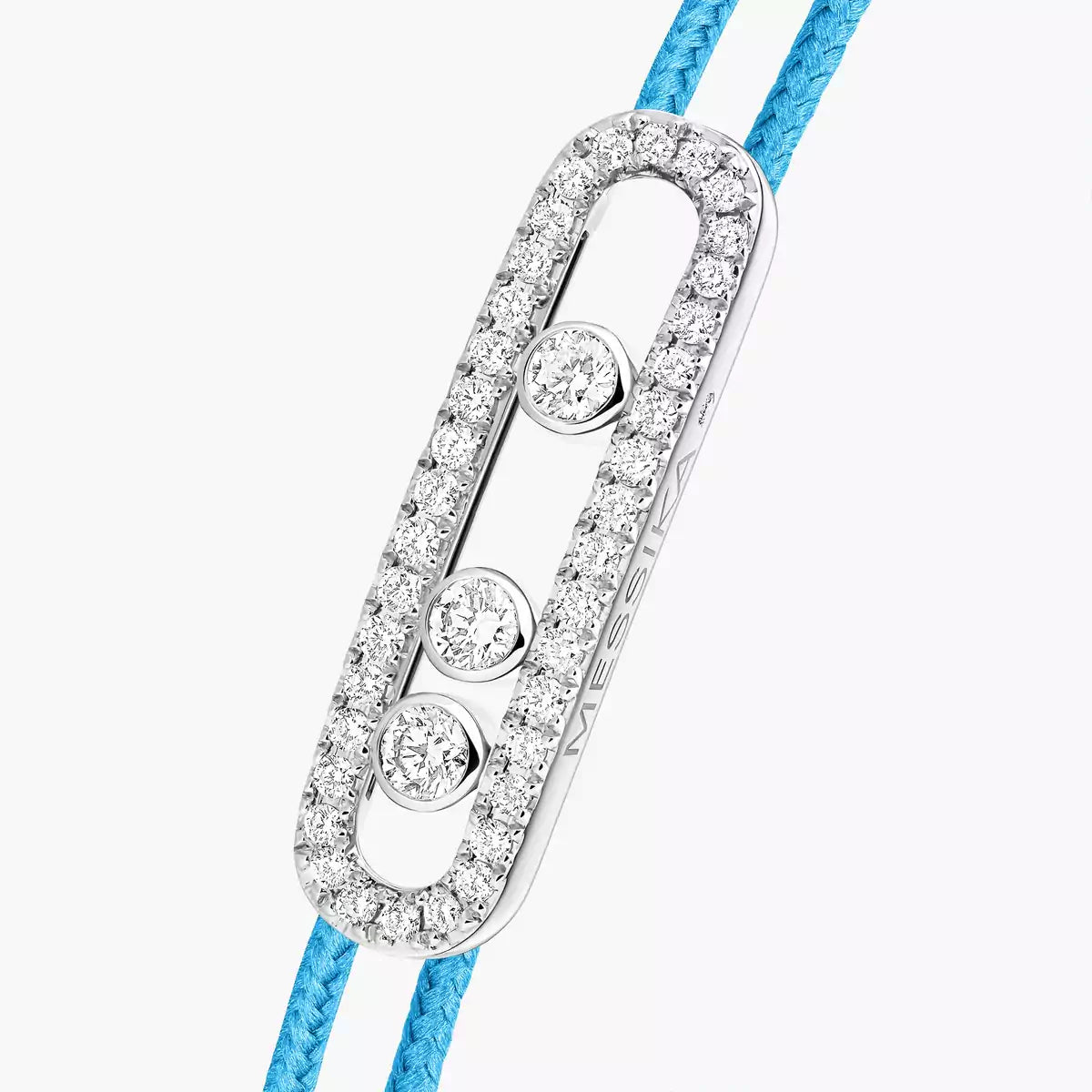 [Renovia Jewelry]Care(Medium-3.5mm) pink cord pavé bracelet