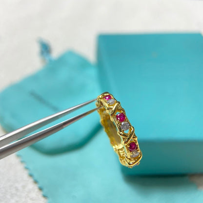 [Renovia Jewelry]SIXTEEN STONE RING Colored Stone Version
