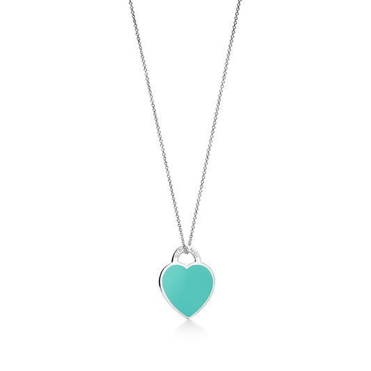 [Renovia Jewelry]SMALL HEART TAG PENDANT STERLING SILVER
