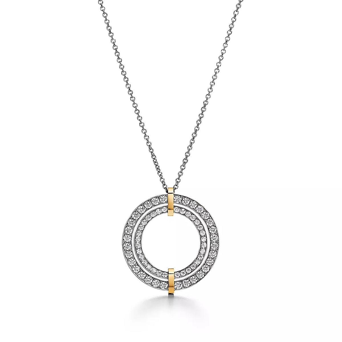 [Renovia Jewelry]EDGE DIAMOND GOLD SILVER NECKLACE