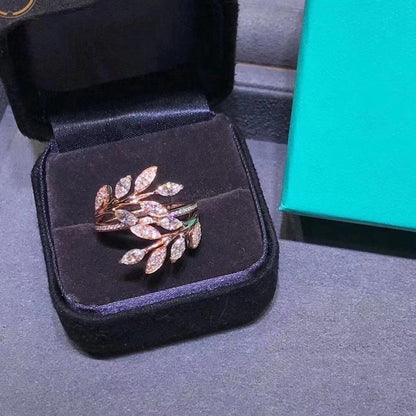 [Renovia Jewelry]VICTORIA DIAMOND VINE BYPASS RING PINK GOLD