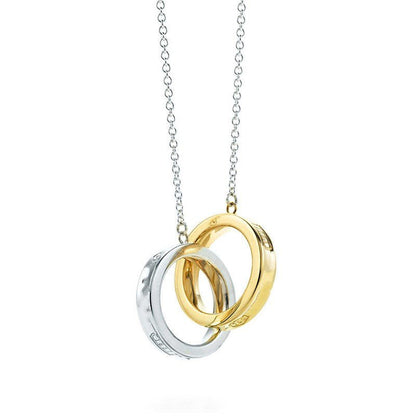 [Renovia Jewelry]INTERLOCKING CIRCLES PENDANT SMALL NECKLACE