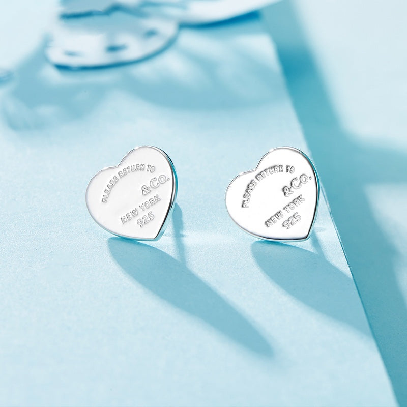 [Renovia Jewelry]RETURN TO TIF LOVE SILVER EARRINGS